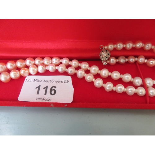 116 - Cased Pearl Necklace