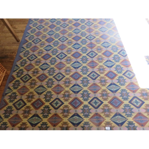 382 - 100 x 86 ins. all over medallion design rug