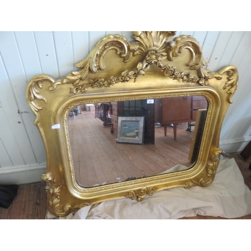 407 - Large Gilt Framed Decorative Mirror