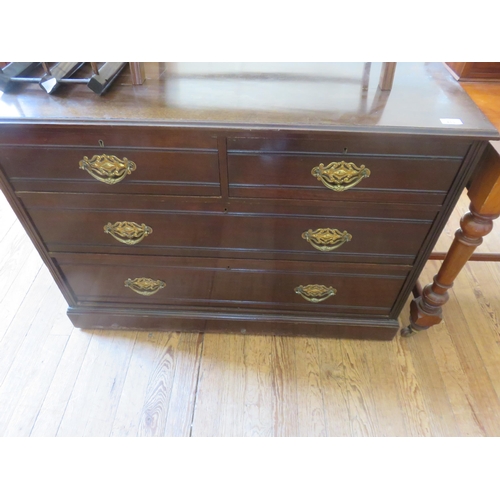 413 - Mahogany Chest of Two Long and Two Short Drawers