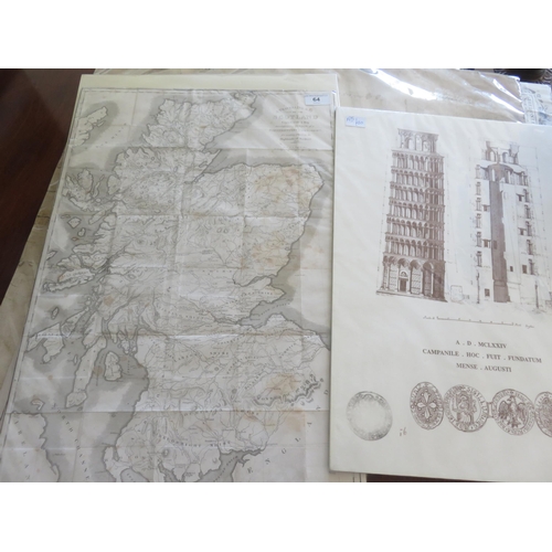 64 - Prints of Architectural Drawings and Maps