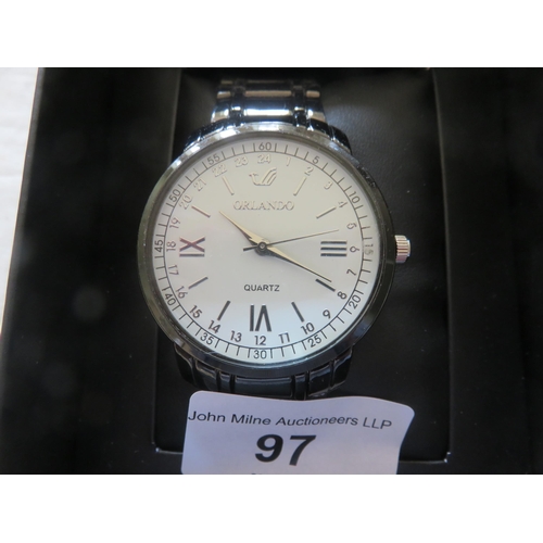 97 - Boxed Orlando Gents Watch