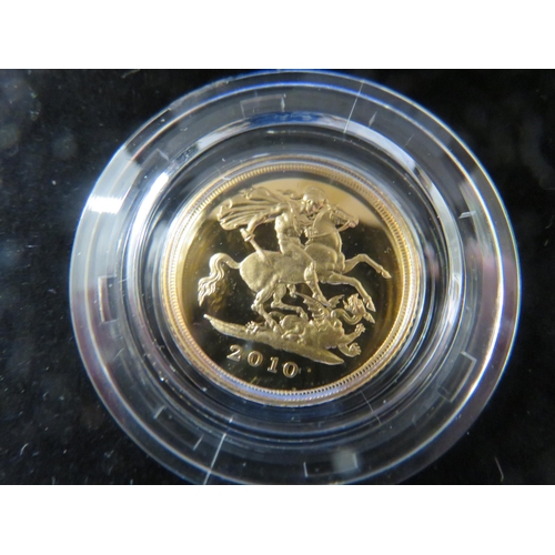 66 - Boxed 2010 Half Gold Sovereign