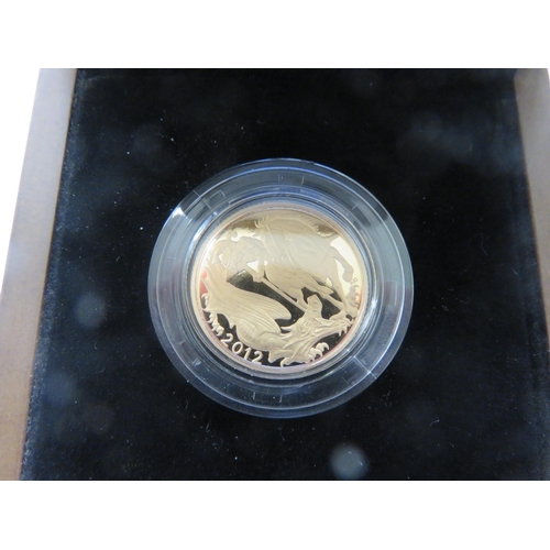 67 - Boxed 2012 Gold Sovereign