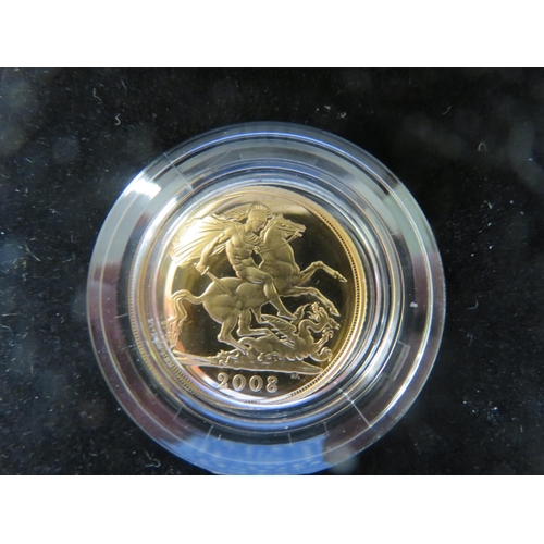 68 - Boxed 2008 Gold Proof Sovereign