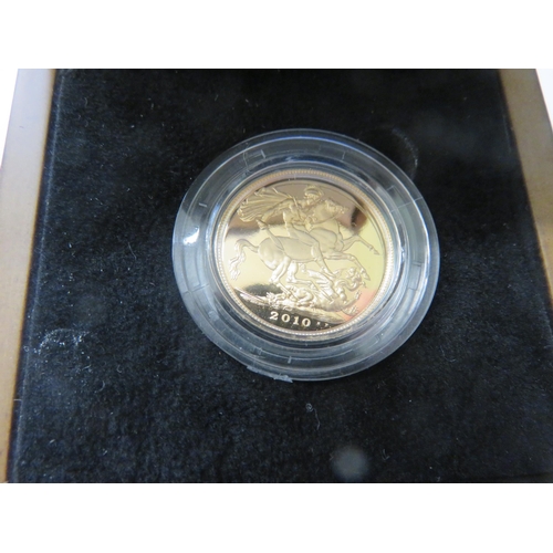 70 - Boxed 2010 Gold Proof Sovereign