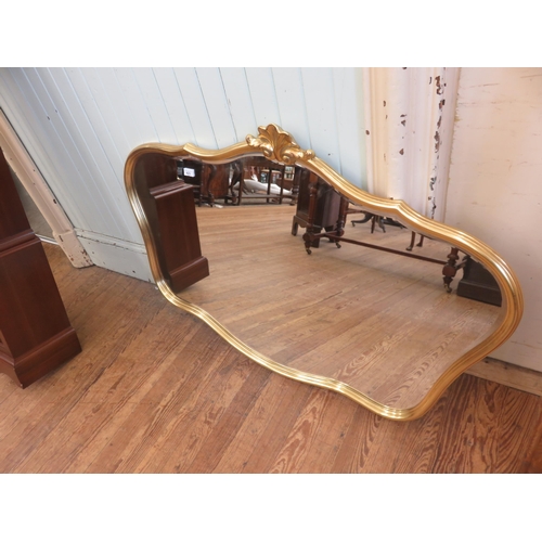 423 - Large Gilt Framed Overmantel Mirror.