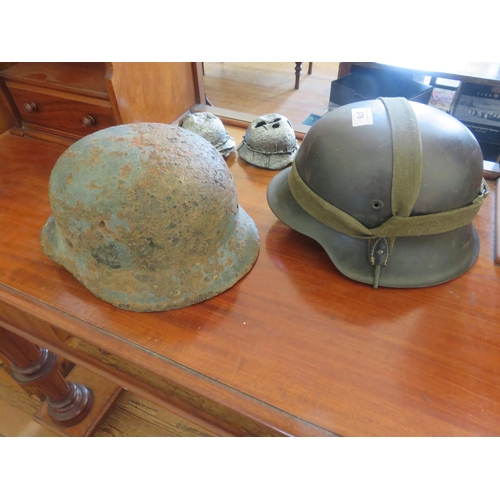 376 - Two German WW2 Helmets