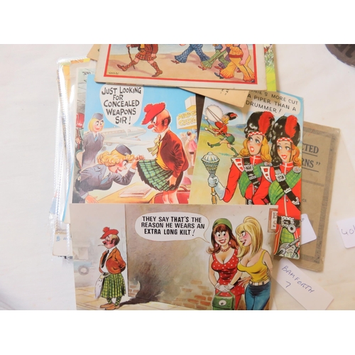 123 - Small lot of Humorous and other postcards