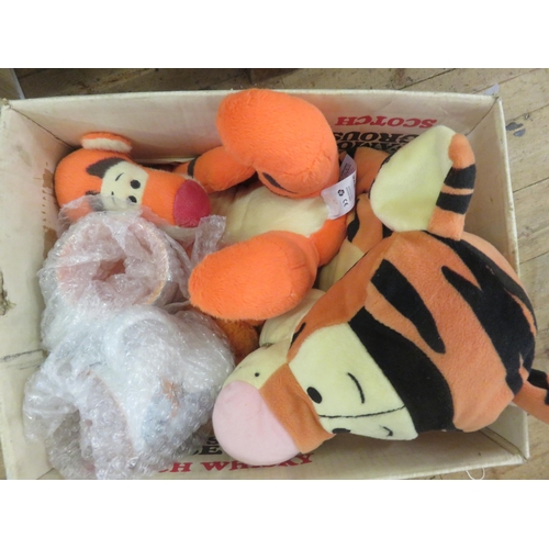 187 - Box of Tigger Soft Toys and Mugs