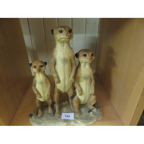 194 - Statue of three Meercats