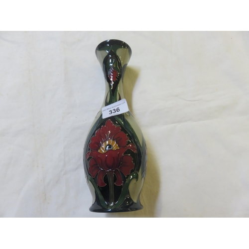 Moorcroft Burslem Poppy Pattern Vase in Box