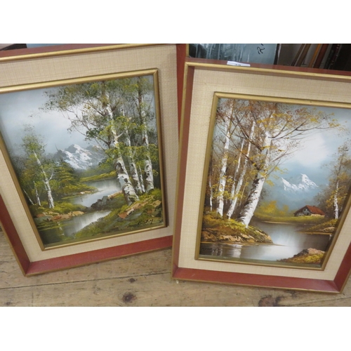 35 - Two Landscape and two Sailing Themed Oil Paintings