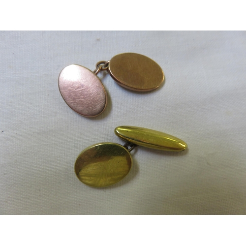 87 - One 9ct. Gold Cufflink and one other