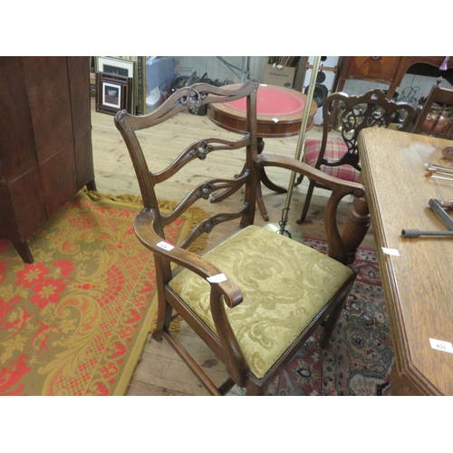 434 - Set of Six Antique Mahogany framed Dining Chairs