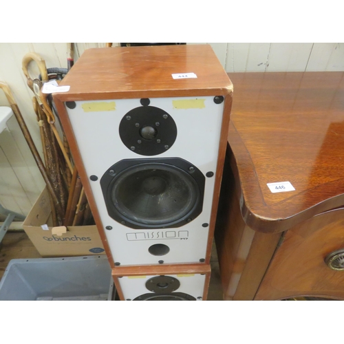 444 - Pair of Mission Speakers, Goodmans Speakers and one other