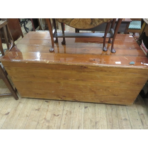 456 - Large Stained Wood Kist