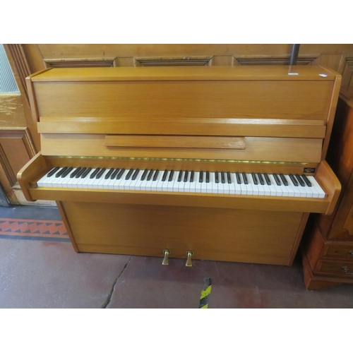 476 - John Broadwood Upright Piano in Lightwood Case