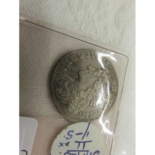 113 - 1685 James II Silver Shilling