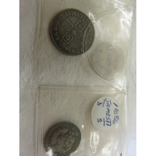 118 - 1686 James II Threepence Coin and 1688 James II Sixpence