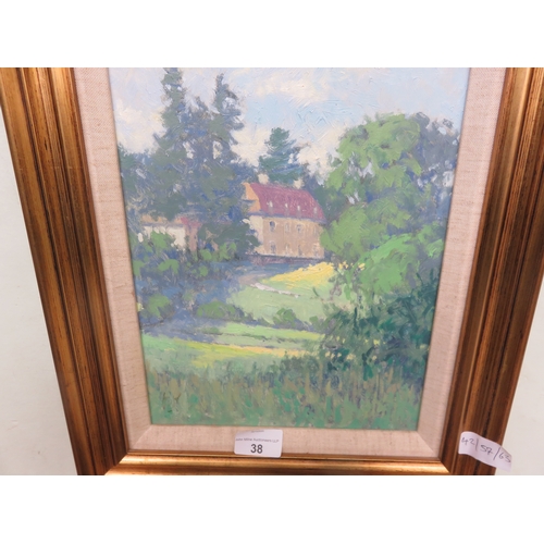 38 - Framed Oil Painting 