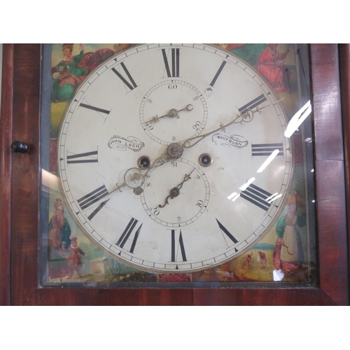 471 - Painted Dial Long Case Clock - John Loch of Whitburn