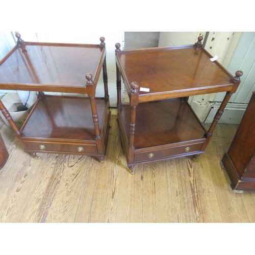 475 - Pair of Regency Style Mahogany What-Nots