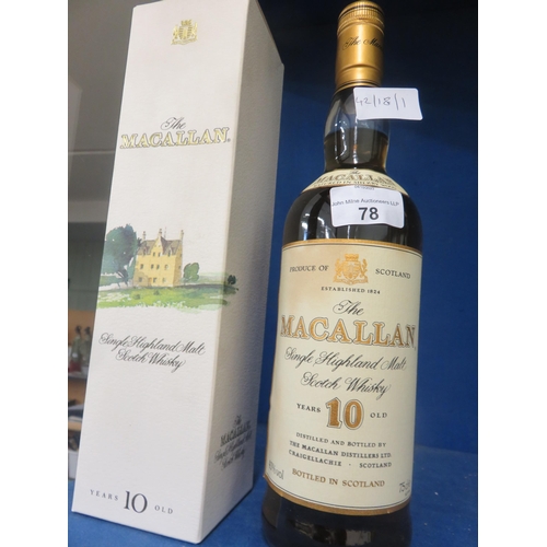 78 - Boxed 75cl bottle of McAllan Single Malt