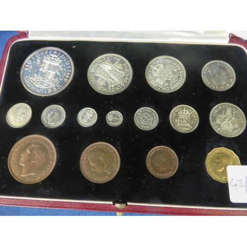 86 - 1937 George VI Specimen Coin Set in fitted case