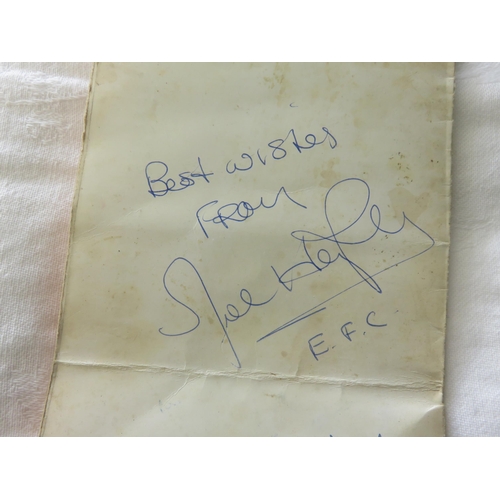 92 - A Menu Card signed by Joe Harper