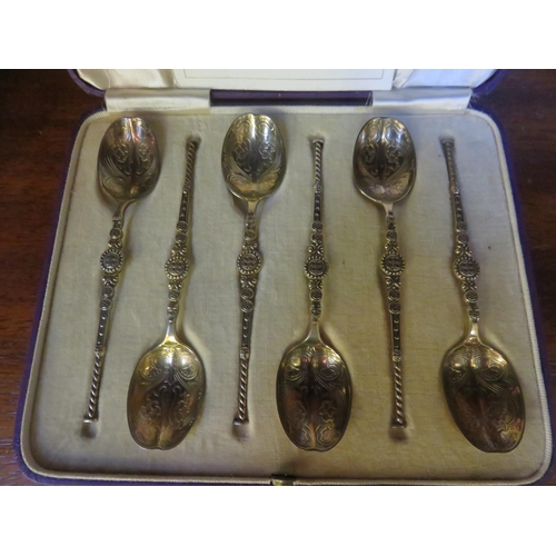 100 - Boxed Set 1937 Coronation Silver Gilt Anointing Spoons