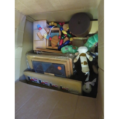 323 - Box of Wooden Ware etc