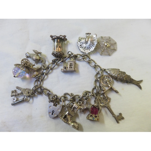 83 - Silver Charm Bracelet