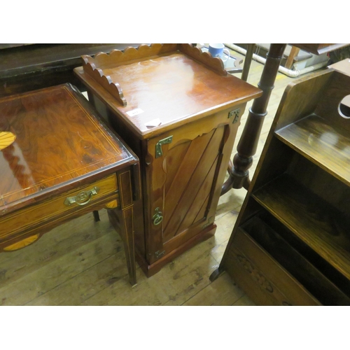 417 - Mahogany Single Door Cabinet