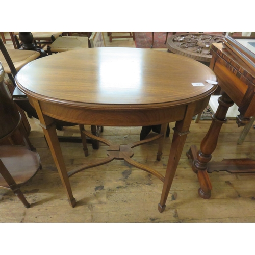 433 - Oval Mahogany Occassional Table