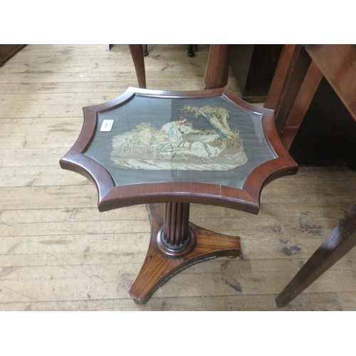 444 - Octagonal Occasional Table with Tapestry Top