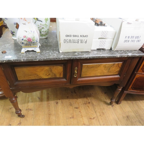 450 - Marble Top Washstand with Two Doors