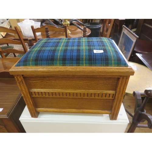 460 - Stool with Tartan Top