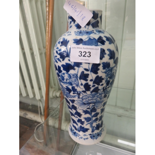 323 - Chinese Blue and White Pot with Dragon