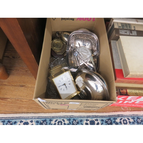 356 - Box of Glassware and Plate