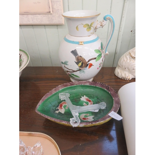 398 - Goldfinch Jug and Japanese Shrimp Bowl