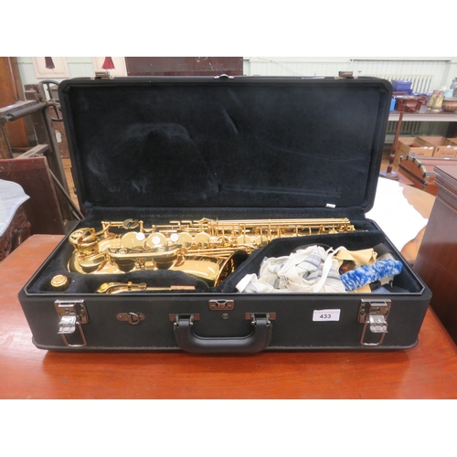 433 - Yamaha Alto Saxophone in fitted case