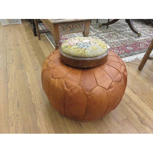 460 - Tapestry Footstool and One Other