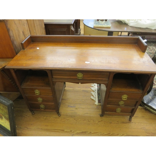 465 - Mahogany Seven Drawer Desk