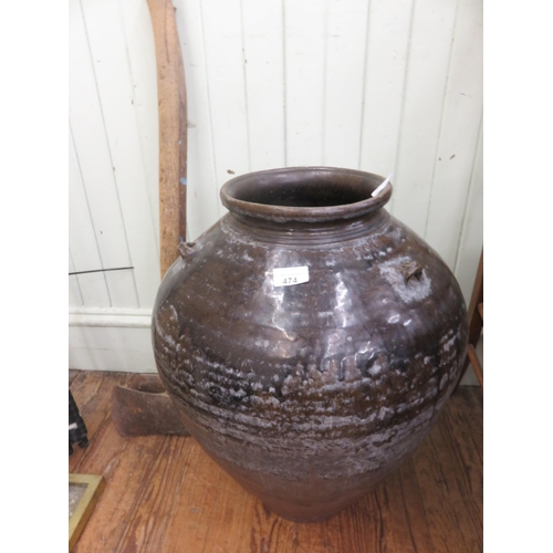 474 - Large Oriental Floor Standing Planter