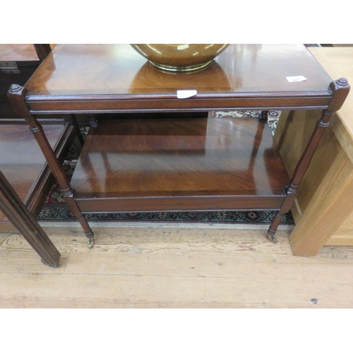 487 - Regency Style Mahogany What-Not With Drawer