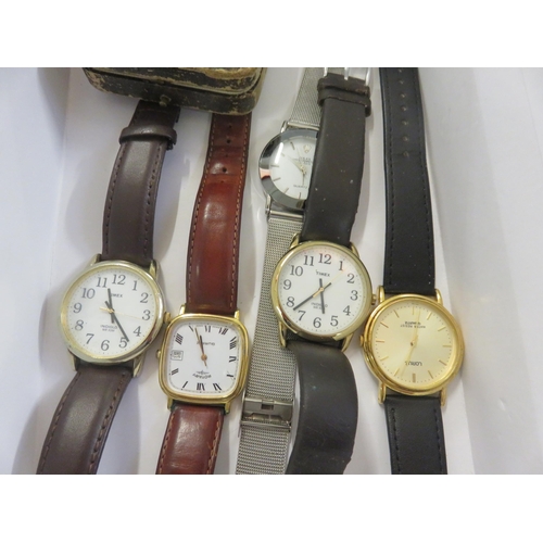 135 - Boxed Pocket Watch and five other men's watches