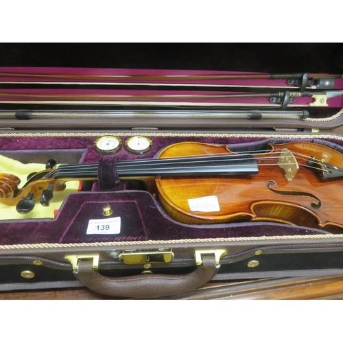 139 - Cased Violin