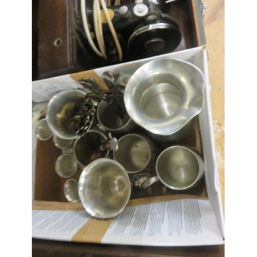 158 - Box of assorted Silver Plate