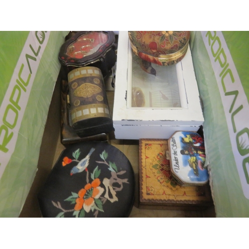 206 - Large Box of Costume Jewellery and Box of Empty Jewellery Boxes